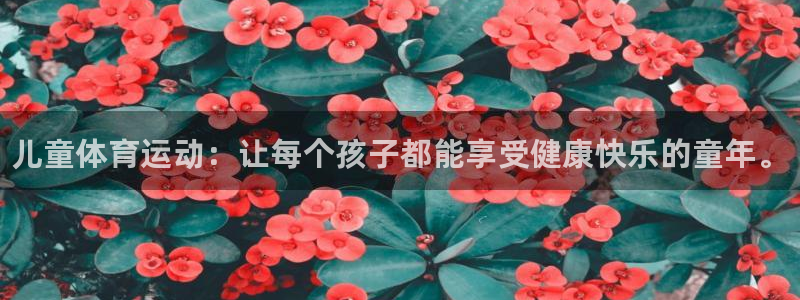 yy易游官网下载平台注册：儿童体育运动：让每个孩子都能享受健