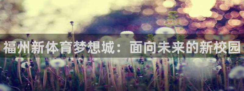 yy易游官方正版app集团：福州新体育梦想城：面向未来的新校